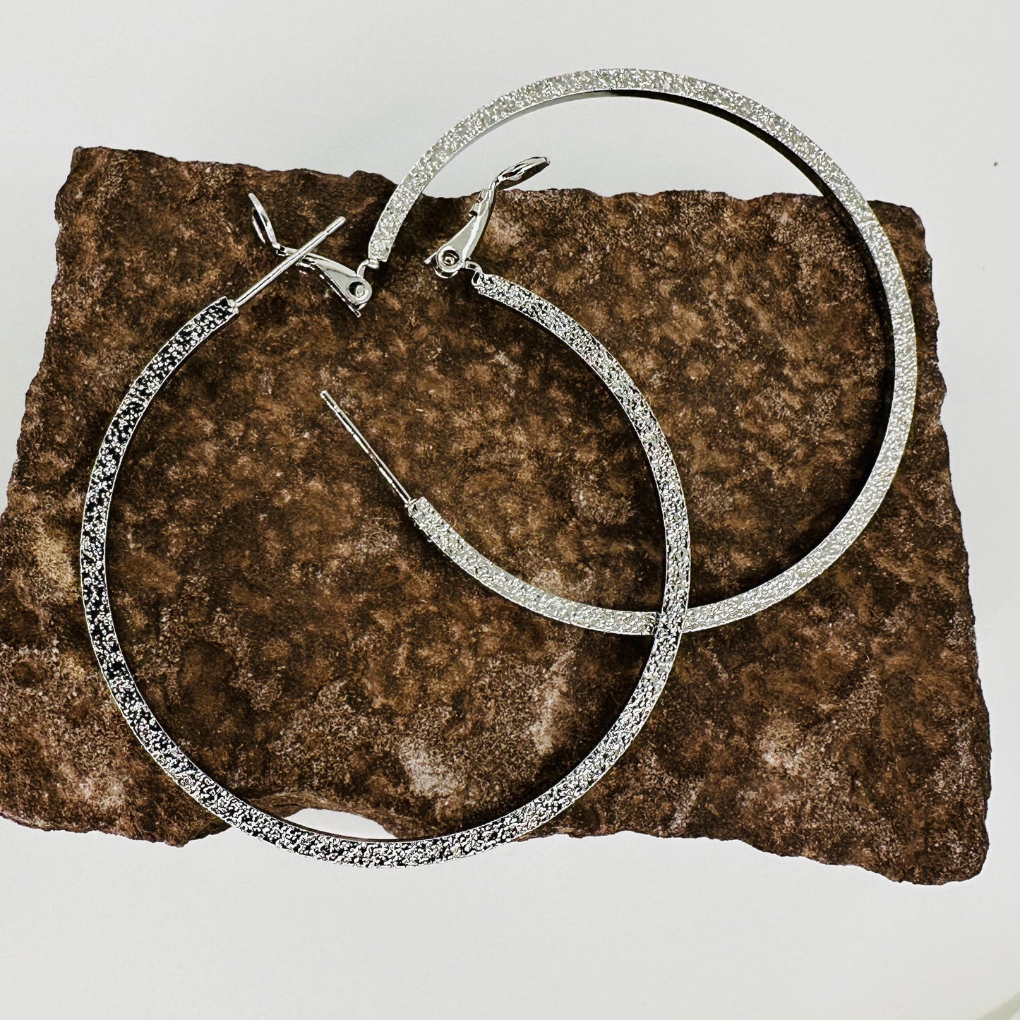 Close-up of hammered surface