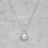 triangle pendant and silver casement
