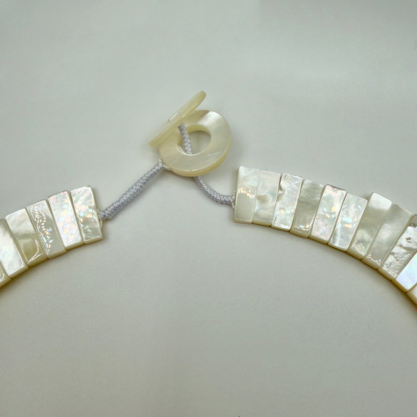 Close-up of mother of pearl segment details
