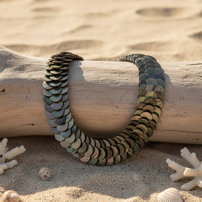 45cm Princess Length Necklace with abalone shell Discs